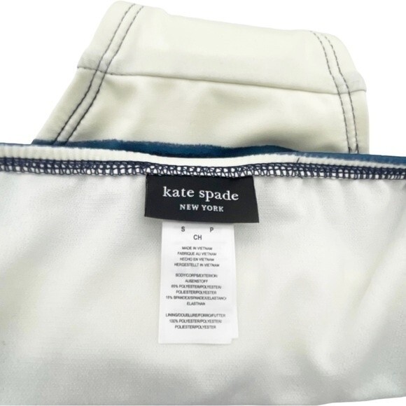 NWT Kate Spade Awning Stripe Bandeau Bikini Swimsuit Blazer Blue Size Small NEW - Picture 12 of 16